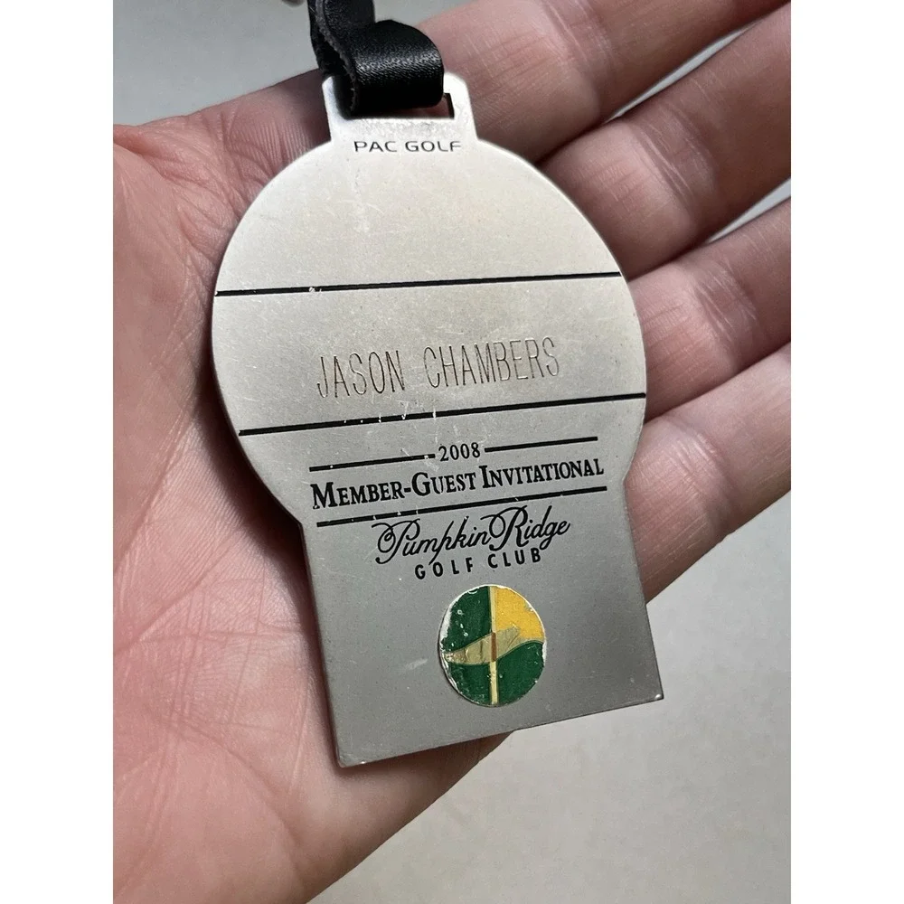 Pumpkin Ridge Golf Club 2008 Member-Guest Invitational Metal Enamel (?) Bag Tag